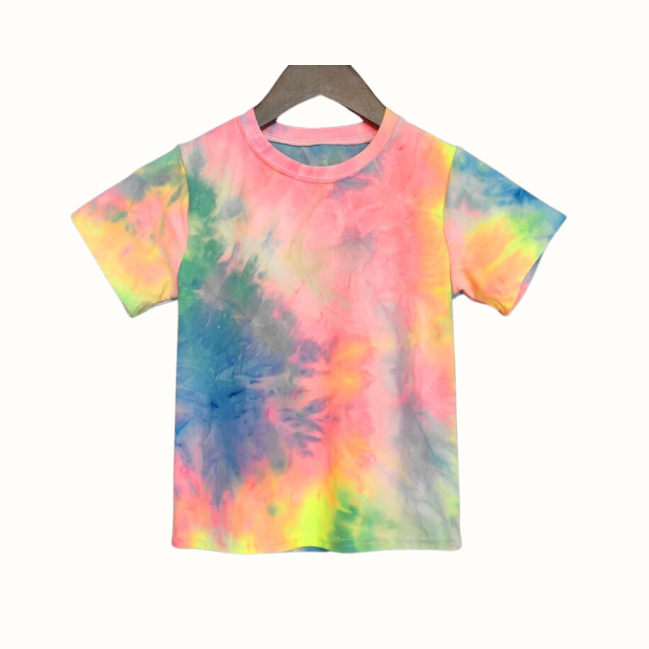 ART T-shirt för barn – fluorescerande print – BaraBaby – detaljbild 5