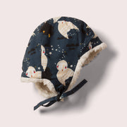 Baby vintermössa i sherpa – Winter Owls – Little Green Radicals EU