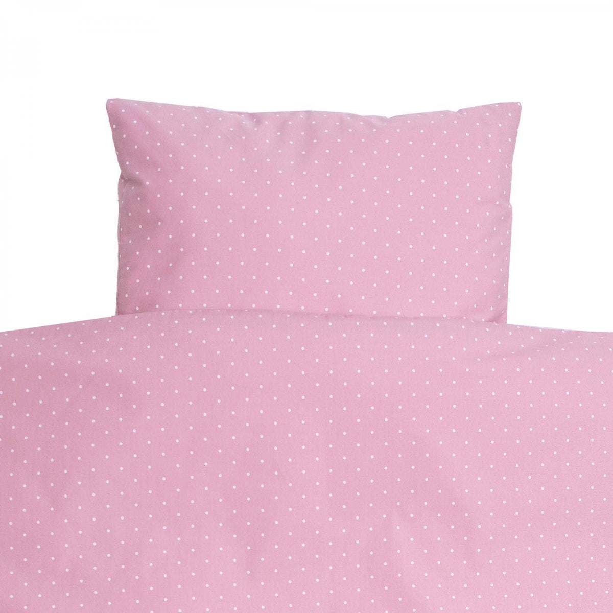 Ekologiskt bäddset junior – Pink Dotty – Summerville organic – detaljbild 2