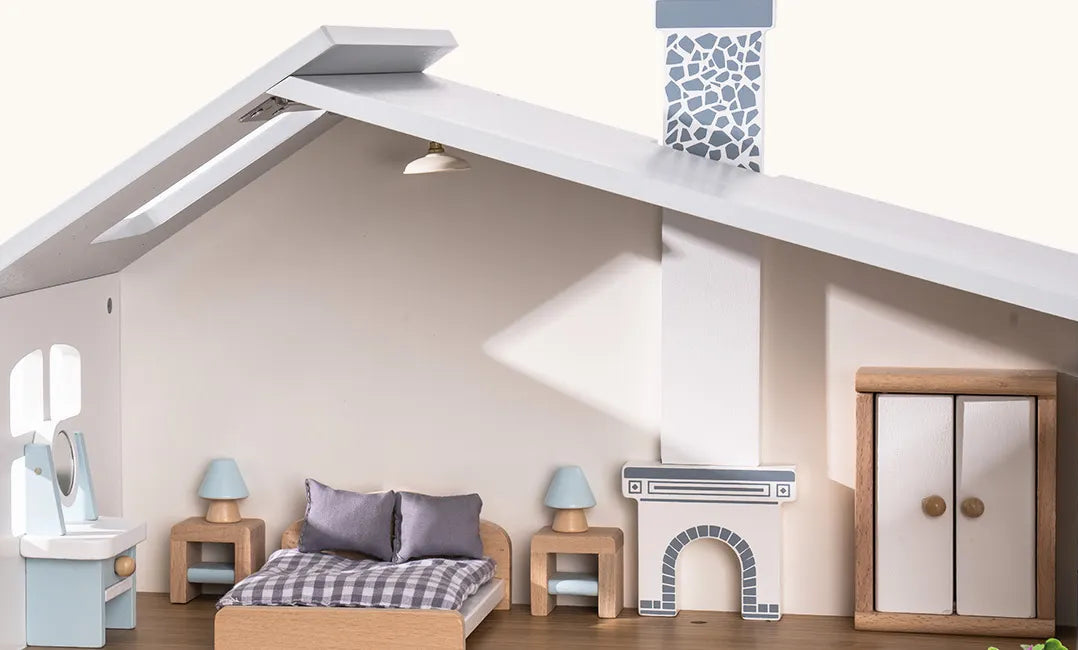 Dockhus Nordic i trä med belysning – BaraBaby, bild 12