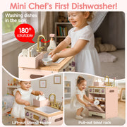 Mini barnkök rosa i trä | – produktbild 5
