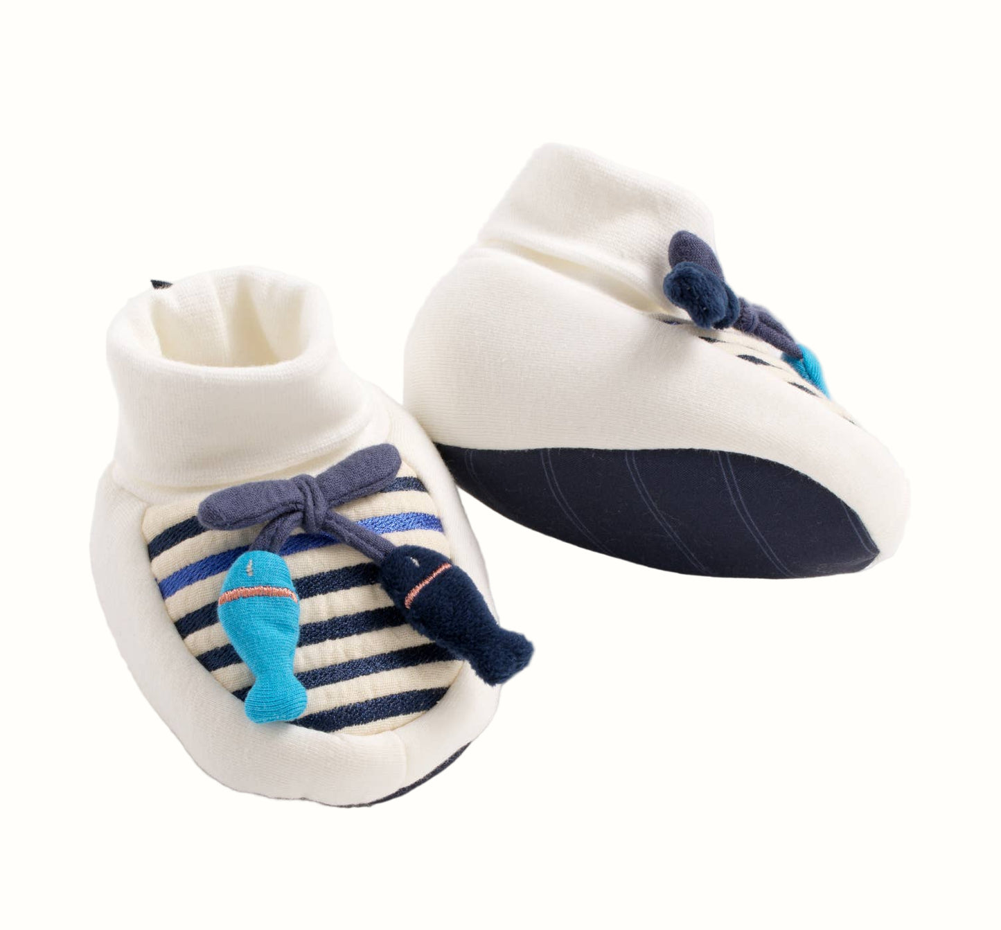 Babytofflor 0–6 mån Sauthon Fish Sailor – Mjuka Inneskor Nyfödd | EN71