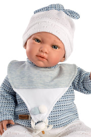 Handgjord babydocka Thiago med ljud – 42 cm
