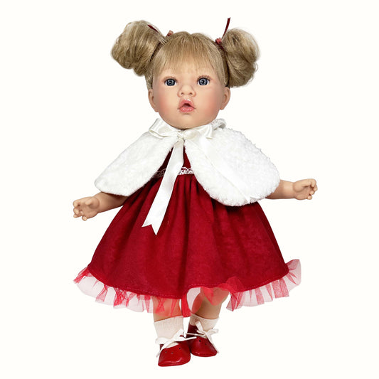 Premium handgjord juldocka för barn – Susette Xmas Doll (45 cm)