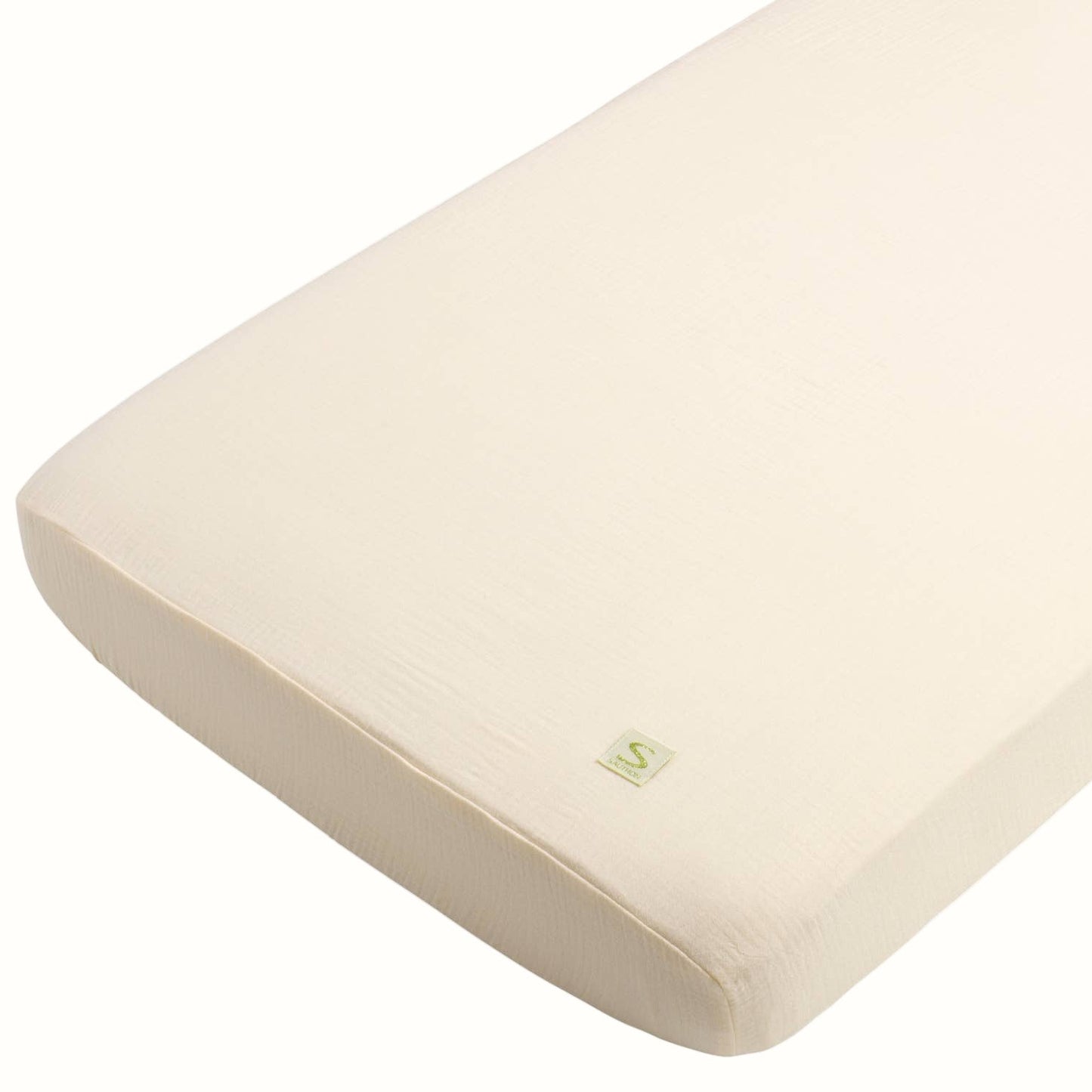 Ekologiskt dra-på-lakan för baby – UNI Vanilla