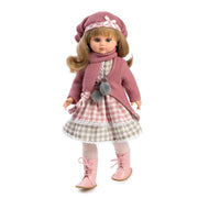 Docka Fany – stickad klänning & jacka, 40 cm