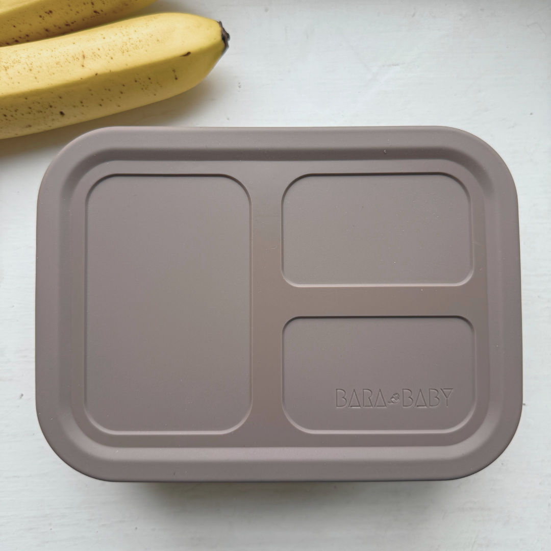BentoBox Kanelkaka i silikon – 3 fack – BaraBaby – detaljbild 2