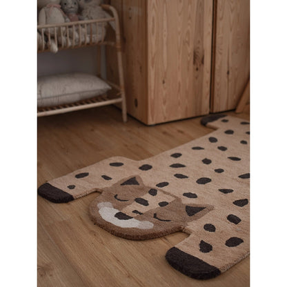 Barnmatta Kumako Leopard – Handtuftad Ullmatta Kids Room / Babyrum