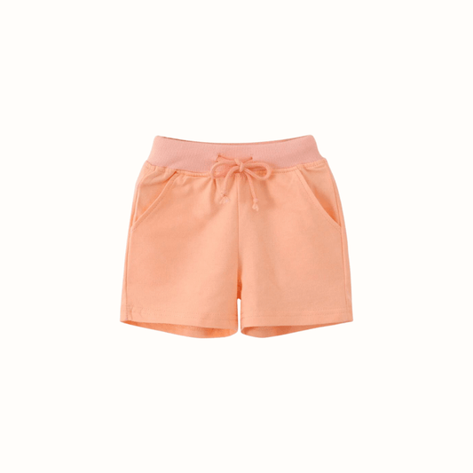 Cool baby and toddler cotton summer shorts - Peach, ultra comfortable