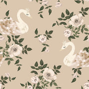 Swans Kingdom Beige tapet – Dekornik från Dekornik
