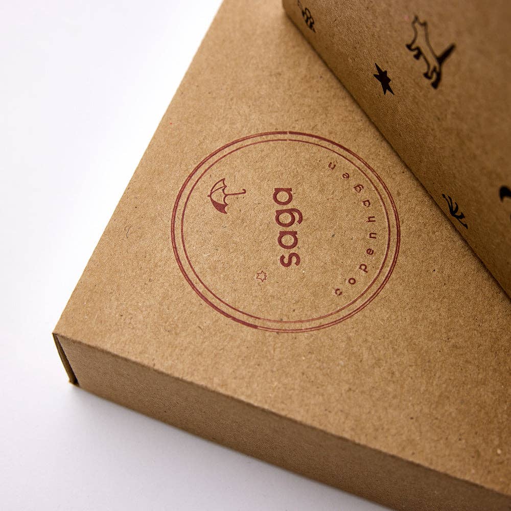 Ekologisk presentbox till nyfödd med snuttefilt – Dusty Clay