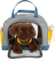 Leksakshund Labrador med transportväska och vårdtillbehör