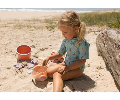 Strandleksaker Barn Tutete Old Rose Beach Set – 9-delat Hållbart Lekset från 6 mån