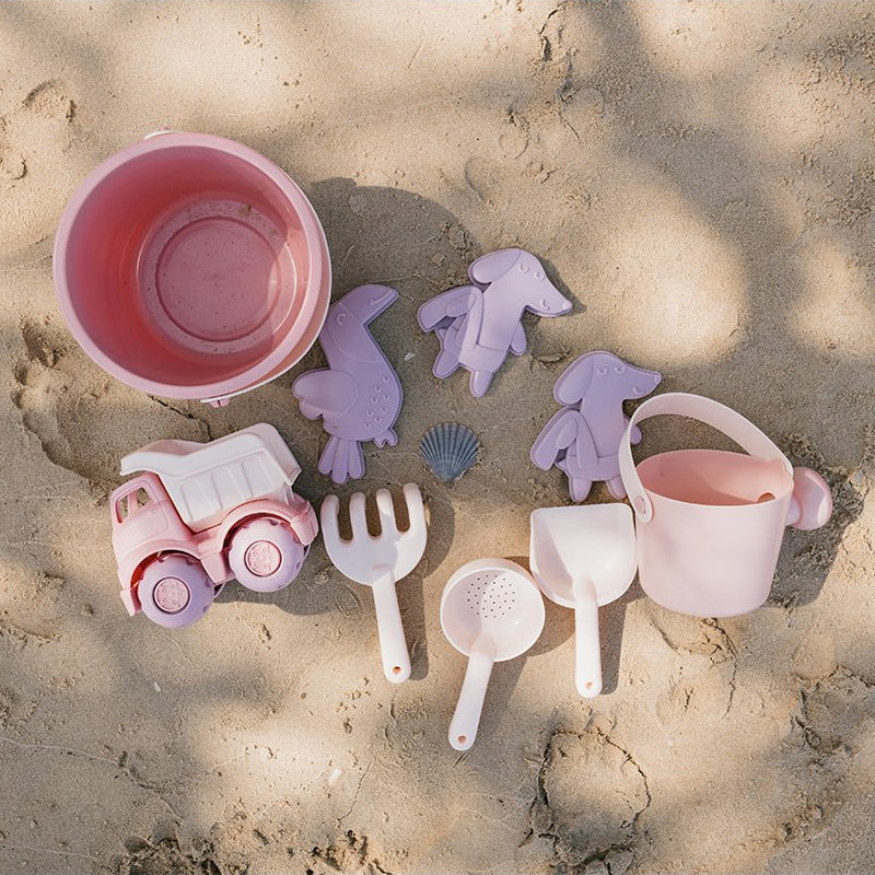 Strandleksaker Barn Tutete Old Rose Beach Set – 9-delat Hållbart Lekset från 6 mån