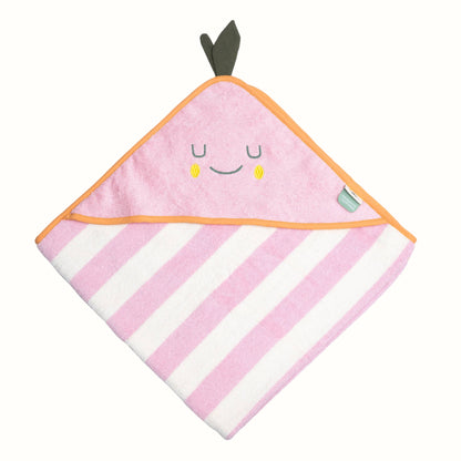 Barn Kapuhandduk Mandy Mandarine | 100 % Ekologisk Frotté | OEKO-TEX® Certifierad