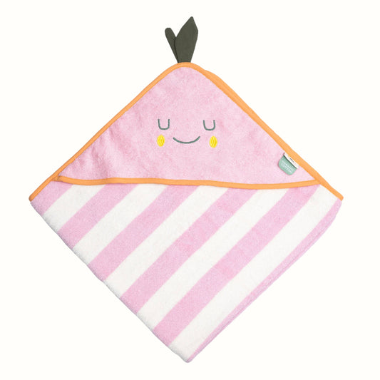 Barn Kapuhandduk Mandy Mandarine | 100 % Ekologisk Frotté | OEKO-TEX® Certifierad