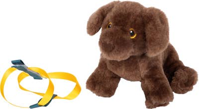 Leksakshund Labrador med transportväska och vårdtillbehör