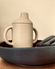 Silikonmugg för baby – neutral – BaraBaby – detaljbild 5