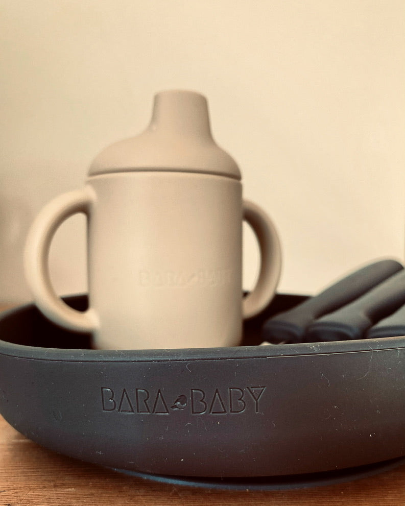 Silikonmugg för baby – neutral – BaraBaby – detaljbild 5