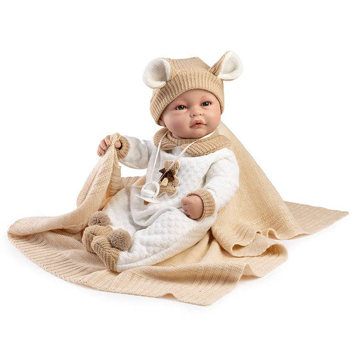 Handmade vinyl doll Martina – lifelike, 42 cm