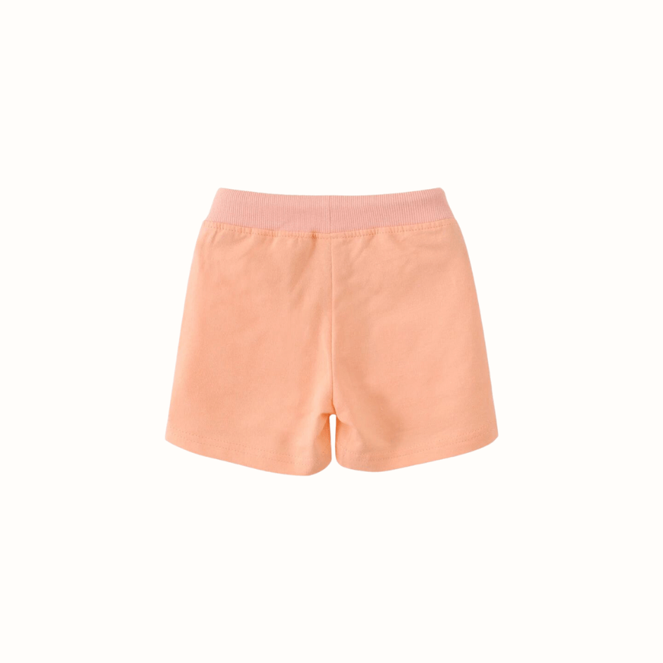 Sommarshorts i bomull – Peach – BaraBaby – detaljbild 2