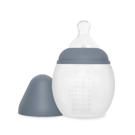 Nappflaska Cobalt Blue 240 ml (0–24 månader) – Élhea | BPA-fri & Antikolik