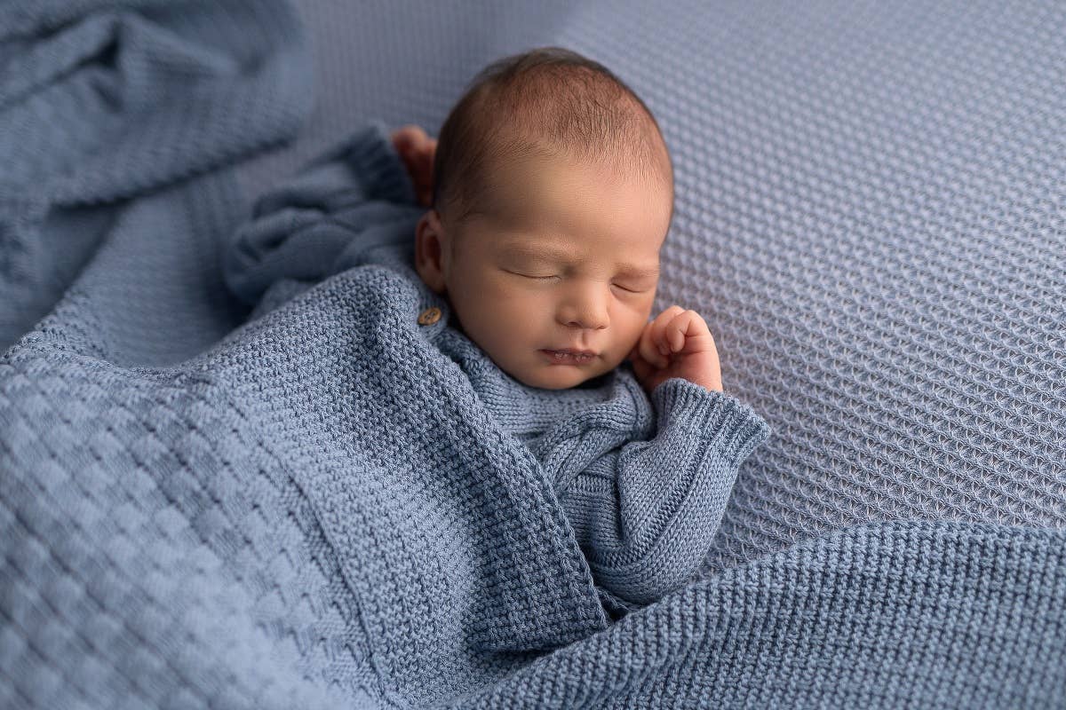 Babyfilt Square Jeans i ekologisk bomull | Micu Micu – produktbild 2