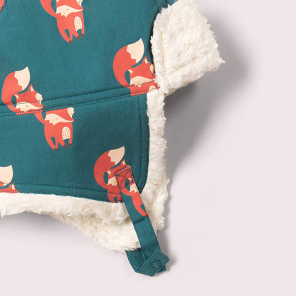 Red Foxes sherpa-mössa för barn – ekologisk & varm