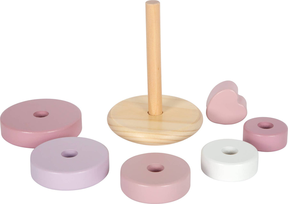 Stapeltorn rosa med hjärta – small foot, bild 3
