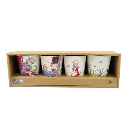 Emil i Lönneberga barnmuggar i melamin – 4-pack (tumblers) | BPA-fria