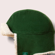 Vintermössa barn i sherpa – Vintage Green – Little Green Radicals EU – produktbild 5