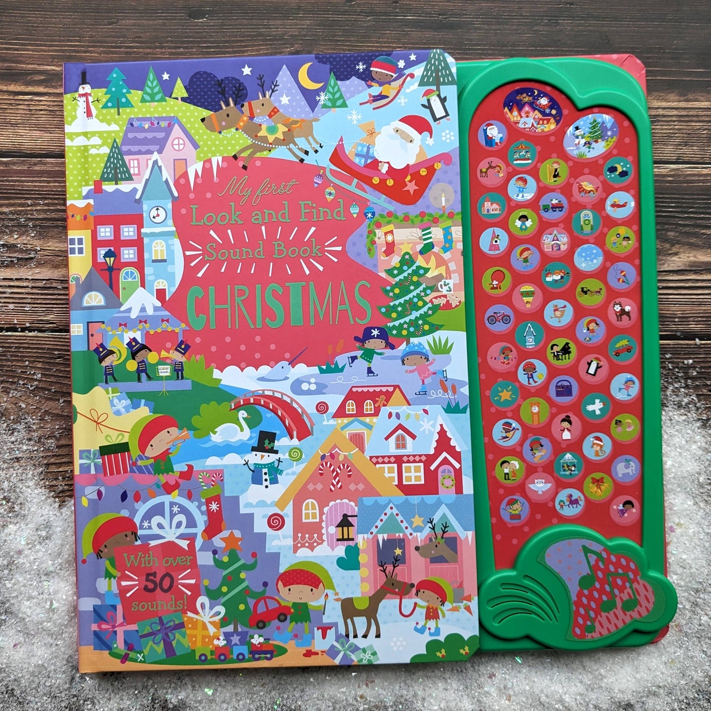 Ljudbok för Barn – 50 Knappar Christmas (Engelsk Julbok)