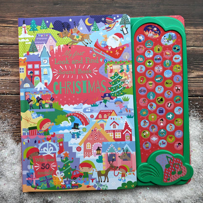 Ljudbok för Barn – 50 Knappar Christmas (Engelsk Julbok)