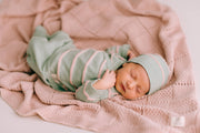 Babyfilt Pink Plaid i ekologisk bomull | Micu Micu – produktbild 2