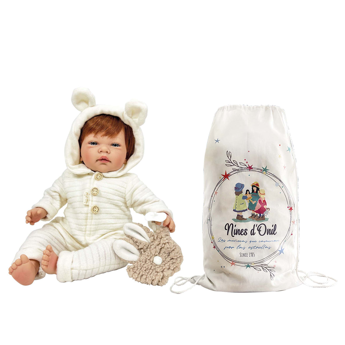 Docka Teddy – mjuk kropp, 45 cm