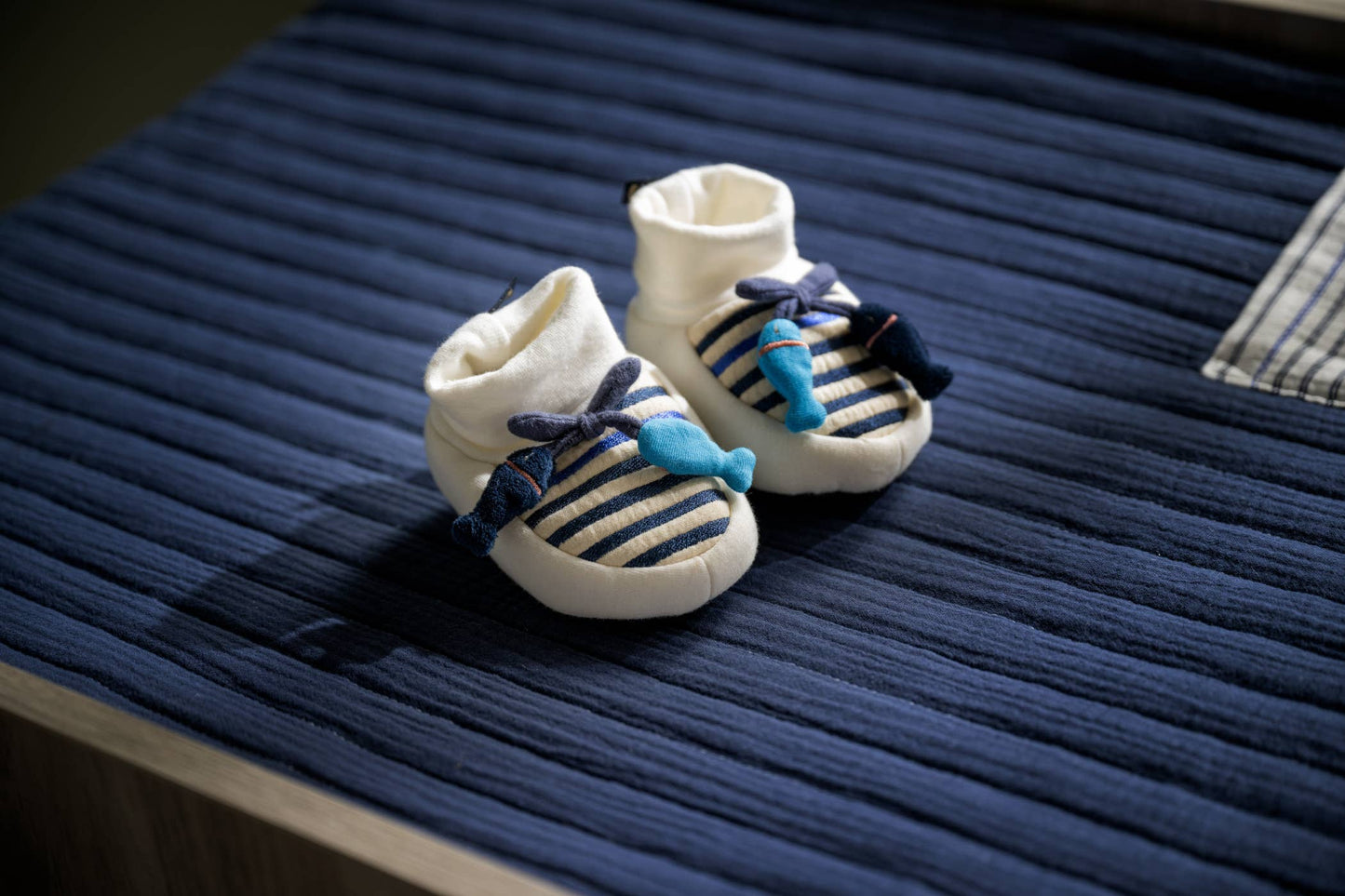 Babytofflor 0–6 mån Sauthon Fish Sailor – Mjuka Inneskor Nyfödd | EN71