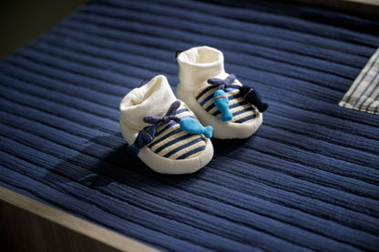 Babytofflor 0–6 mån Sauthon Fish Sailor – Mjuka Inneskor Nyfödd | EN71