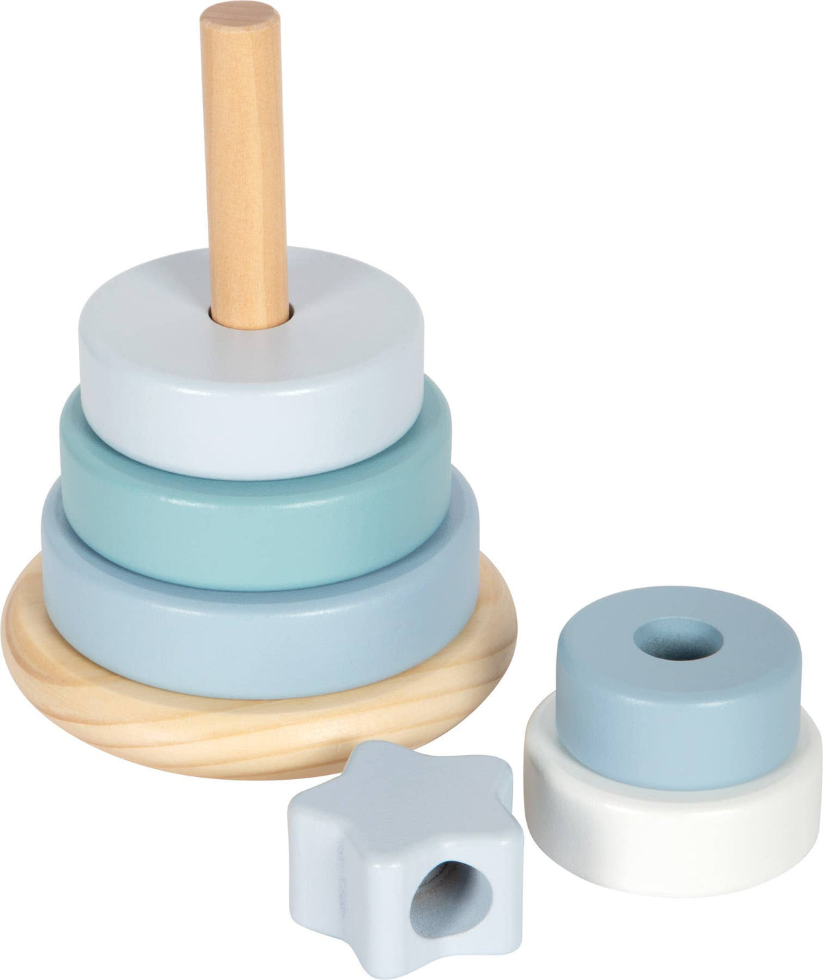 Stapeltorn blått med stjärna – small foot, bild 2