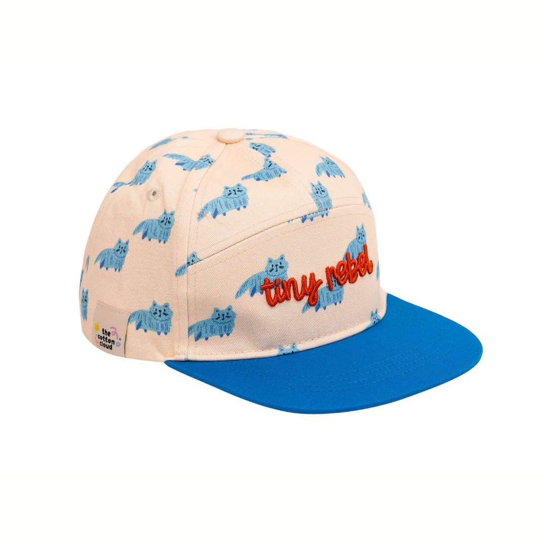 Barnkeps Meowtiful Cats i bomull – the cotton cloud