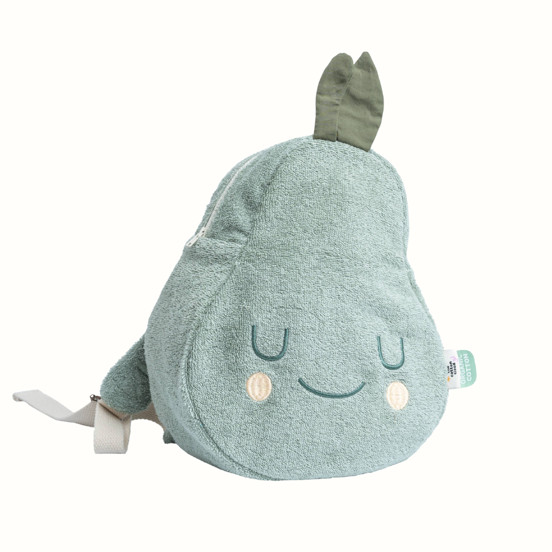 Barnryggsäck Pedro Pear i frotté – the cotton cloud