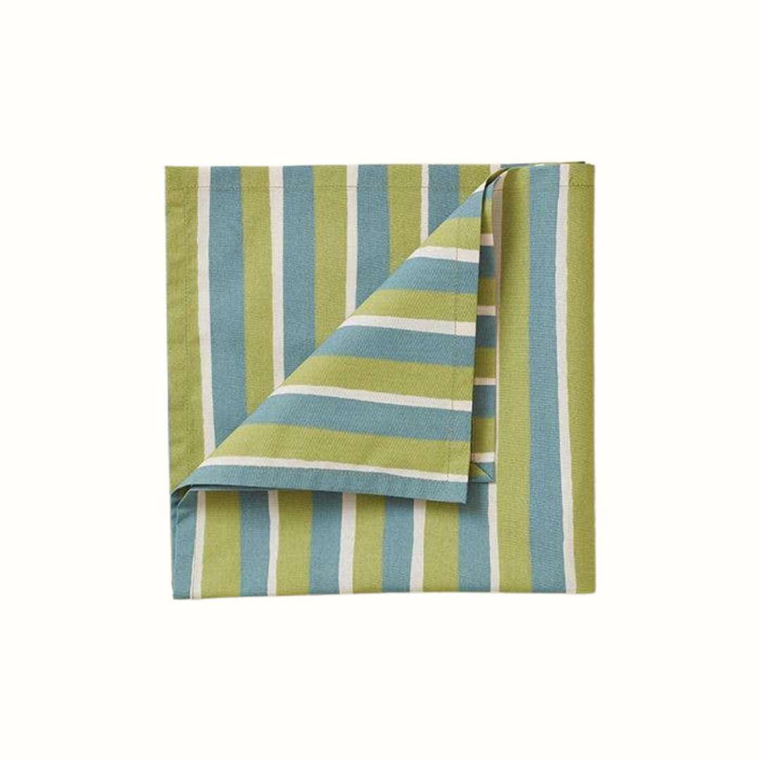 Barnservett Färglek Blå/Grön – 47x47 cm | Sylvie Thiriez | OEKO-TEX®