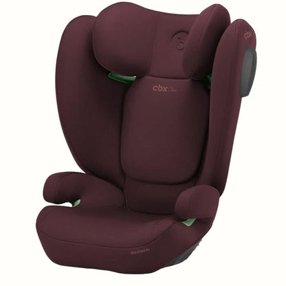 Cybex Solution G2 i-Fix Plus vinröd – bältesstol i-Size 100–150 cm med ISOFIX, hopfällbar
