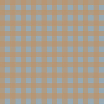 Tapet Barnrum - Check Minimini Brown/Blue | Smårutig | Remsa 280×100 cm (Non-woven)