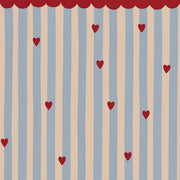 French Hearts Stripes tapet – Dekornik från Dekornik