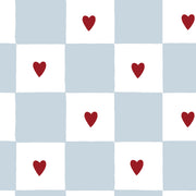 French Hearts Check tapet – Dekornik från Dekornik