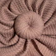 Turbanmössa med rosett för baby – BaraBaby – detaljbild 6