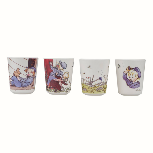 Emil i Lönneberga barnmuggar i melamin – 4-pack (tumblers) | BPA-fria