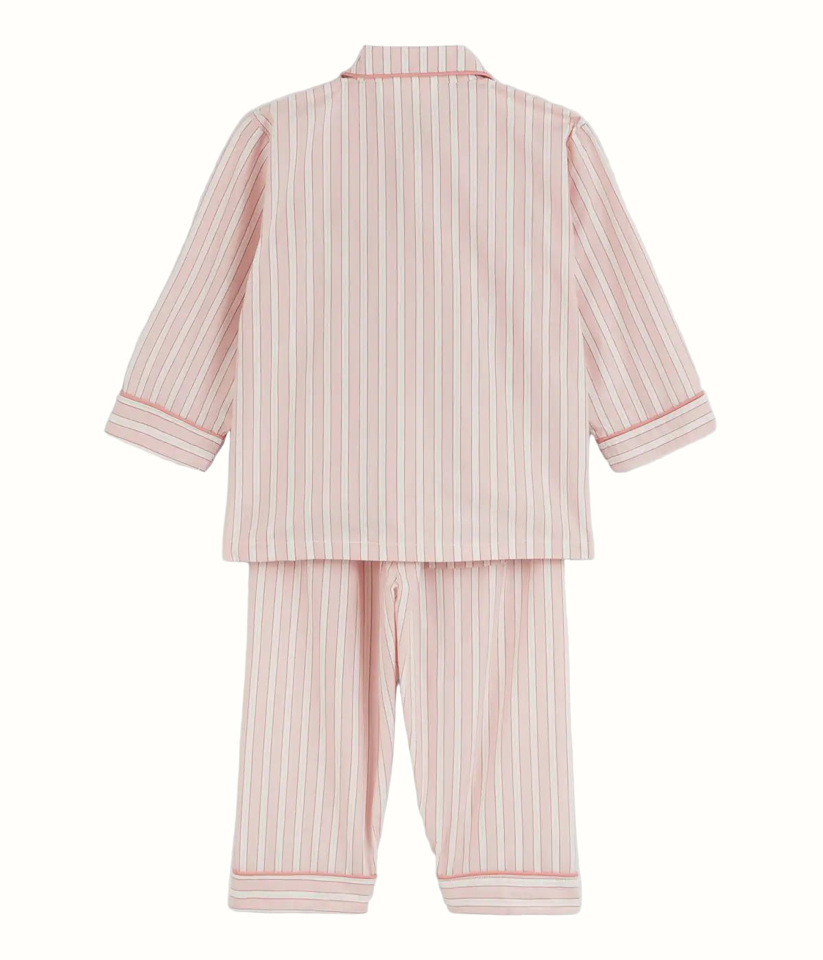 Rosa barnpyjamas Dimanche Rose i bomullspoplin från Sylvie Thiriez