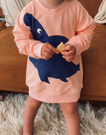 Cute Baby &amp; Toddler Shark Shirt - Summery thin long sleeve cotton shirt
