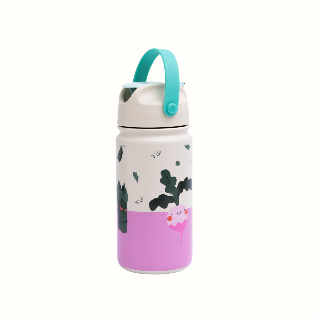 Isolerad vattenflaska Veggie Pals 420 ml – the cotton cloud